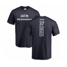 Football Seattle Seahawks #37 Quandre Diggs Navy Blue Backer T-Shirt