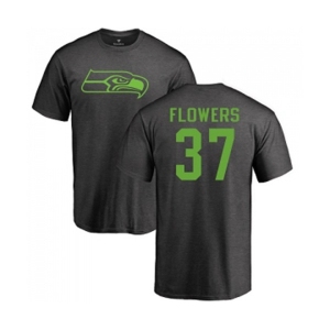 Football Seattle Seahawks #37 Tre Flowers Ash One Color T-Shirt