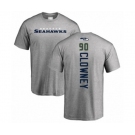 Football Seattle Seahawks #90 Jadeveon Clowney Ash Backer T-Shirt