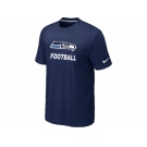 Men's Seattle Seahawks Nike Cardinal Facility T-Shirt D.Blue