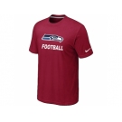 Men's Seattle Seahawks Nike Cardinal Facility T-Shirt Red