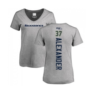 Football Women's Seattle Seahawks #37 Shaun Alexander Ash Backer T-Shirt