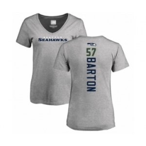 Football Women's Seattle Seahawks #57 Cody Barton Ash Backer T-Shirt