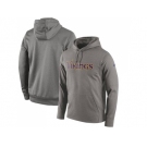 Men Minnesota Vikings Nike Gray Circuit Wordmark Essential Performance Pullover Hoodie