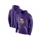 Men Minnesota Vikings Nike Purple Champ Drive Vapor Speed Performance Pullover Hoodie