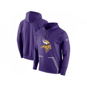 Men Minnesota Vikings Nike Purple Champ Drive Vapor Speed Performance Pullover Hoodie