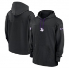 Men's Minnesota Vikings Black Performance Pullover Hoodie