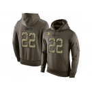 NFL Men's Nike Minnesota Vikings #22 Harrison Smith Stitched Green Olive Salute To Service KO Performance Hoodie