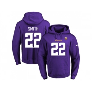 Nike Minnesota Vikings #22 Harrison Smith Purple Name & Number Pullover NFL Hoodie