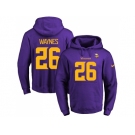 Nike Minnesota Vikings #26 Trae Waynes Purple(Gold No.) Name & Number Pullover NFL Hoodie