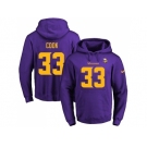 Nike Minnesota Vikings #33 Dalvin Cook Purple(Gold No.) Name & Number Pullover NFL Hoodie