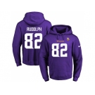 Nike Minnesota Vikings #82 Kyle Rudolph Purple Name & Number Pullover NFL Hoodie