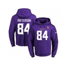 Nike Minnesota Vikings #84 Cordarrelle Patterson Purple Name & Number Pullover NFL Hoodie