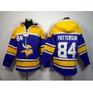 nike nfl jerseys minnesota vikings #84 cordarrelle patterson yellow-purple[pullover hooded sweatshirt]