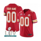 Youth Kansas City Chiefs Customized Red Team Color Vapor Untouchable Custom Limited Super Bowl LIV Bound Football Jersey