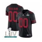 Youth San Francisco 49ers Customized Black Vapor Untouchable Custom Limited Super Bowl LIV Bound Football Jersey