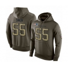 Football New England Patriots #55 John Simon Green Salute To Service Men's Pullover Hoodie