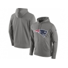 Men New England Patriots Nike Gray Circuit Logo Essential Performance Pullover Hoodie