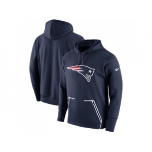 Men New England Patriots Nike Navy Champ Drive Vapor Speed Performance Pullover Hoodie