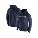 Men New England Patriots Nike Navy Club Fleece Pullover Hoodie