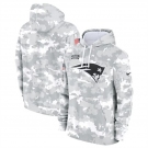 Men's New England Patriots 2024 Arctic Camo Salute To Service Club Fleece Pullover Hoodie