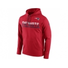 Men's New England Patriots Nike Sideline Circuit Red Pullover Hoodie