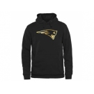 Men's New England Patriots Pro Line Black Gold Collection Pullover Hoodie