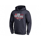 Men's New England Patriots Pro Line by Fanatics Branded Navy 2016 AFC Conference Champions Big & Tall Our Conference Pullover Hoodie