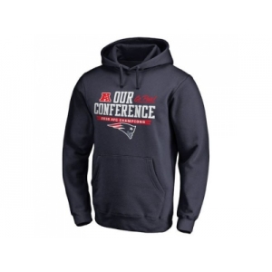 Men's New England Patriots Pro Line by Fanatics Branded Navy 2016 AFC Conference Champions Big & Tall Our Conference Pullover Hoodie