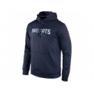 New England Patriots Nike Navy Blue KO Speed Wordmark Performance Hoodie