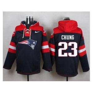 Nike New England Patriots #23 Patrick Chung Navy Blue Player Pullover NFL Hoodie