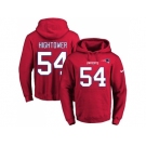 Nike New England Patriots #54 Dont'a Hightower Red Name & Number Pullover NFL Hoodie