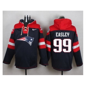 Nike New England Patriots #99 Dominique Easley Navy Blue Player Pullover NFL Hoodie