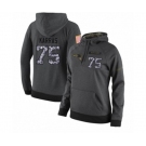 Football Women's New England Patriots #75 Ted Karras Stitched Black Anthracite Salute to Service Player Performance Hoodie