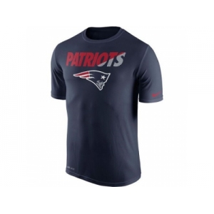 Men's New England Patriots Nike Navy Legend Staff Practice Performance T-Shirt