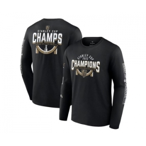 Men's Vegas Golden Knights Black 2023 Stanley Cup Champions Banner Long Sleeve T-Shirt