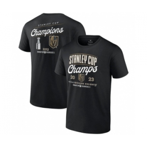 Men's Vegas Golden Knights Black 2023 Stanley Cup Champions Logo T-Shirt