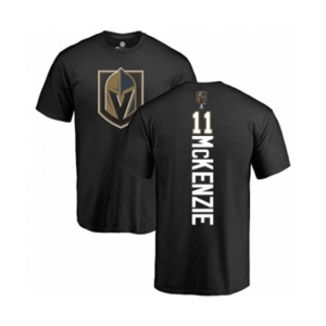 NHL Adidas Vegas Golden Knights #11 Curtis McKenzie Black Backer T-Shirt