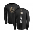 NHL Adidas Vegas Golden Knights #20 Paul Thompson Black Backer Long Sleeve T-Shirt