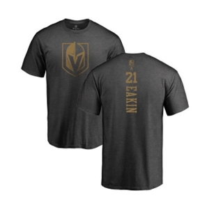 NHL Adidas Vegas Golden Knights #21 Cody Eakin Charcoal One Color Backer T-Shirt