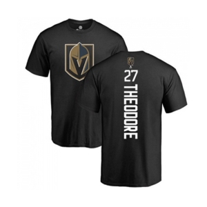 NHL Adidas Vegas Golden Knights #27 Shea Theodore Black Backer T-Shirt