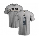 NHL Adidas Vegas Golden Knights #4 Clayton Stoner Gray Backer T-Shirt