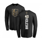 NHL Adidas Vegas Golden Knights #40 Ryan Carpenter Black Backer Long Sleeve T-Shirt