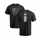 NHL Adidas Vegas Golden Knights #47 Luca Sbisa Black Backer T-Shirt