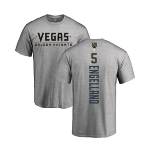 NHL Adidas Vegas Golden Knights #5 Deryk Engelland Gray Backer T-Shirt