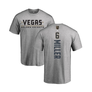 NHL Adidas Vegas Golden Knights #6 Colin Miller Gray Backer T-Shirt