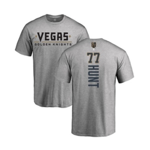 NHL Adidas Vegas Golden Knights #77 Brad Hunt Gray Backer T-Shirt