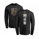 NHL Adidas Vegas Golden Knights #90 Tomas Tatar Black Backer Long Sleeve T-Shirt