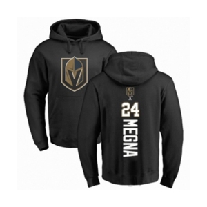 Hockey Vegas Golden Knights #24 Jaycob Megna Black Backer Pullover Hoodie