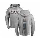 Hockey Vegas Golden Knights #24 Jaycob Megna Gray Backer Pullover Hoodie